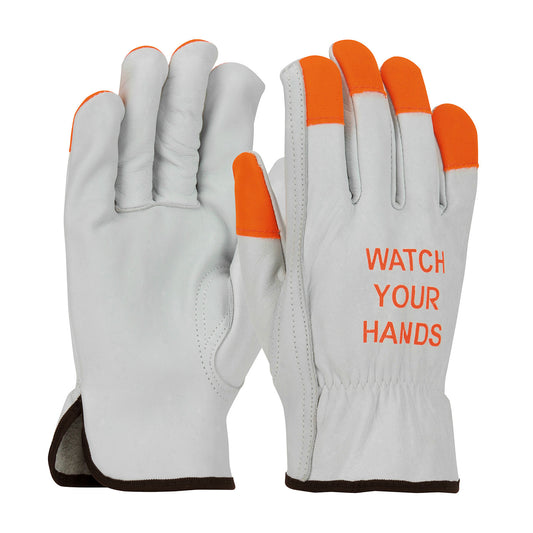 PIP®: Economy Grade Top Grain Cowhide Leather Drivers Gloves