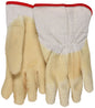 Rubber-Dipped Canvas Work Gloves, Crinkle Latex Coating, Duck Safety Cuff