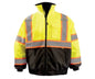 2-In-1 Black Bottom X-Back Quilted Bomber Jacket