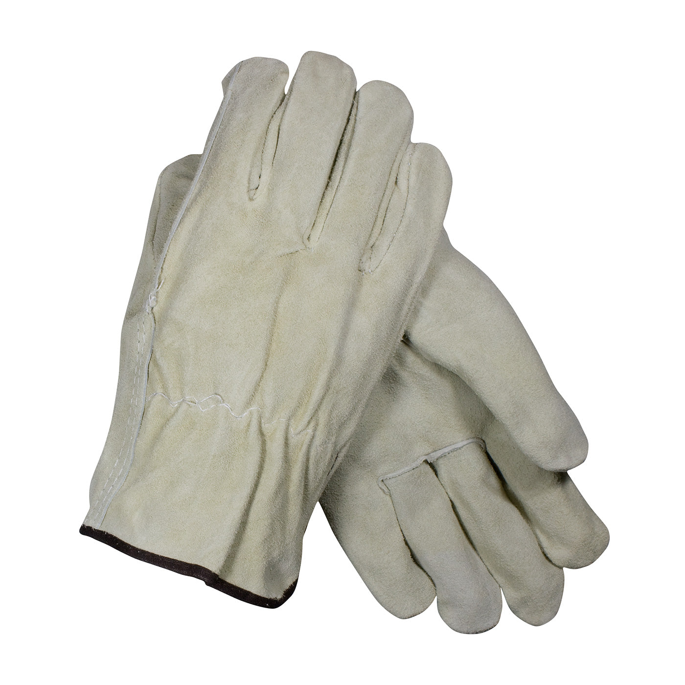 PIP® Regular Grade Split Cowhide Leather Drivers Glove - Straight Thumb