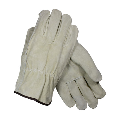 PIP® Regular Grade Split Cowhide Leather Drivers Glove - Straight Thumb