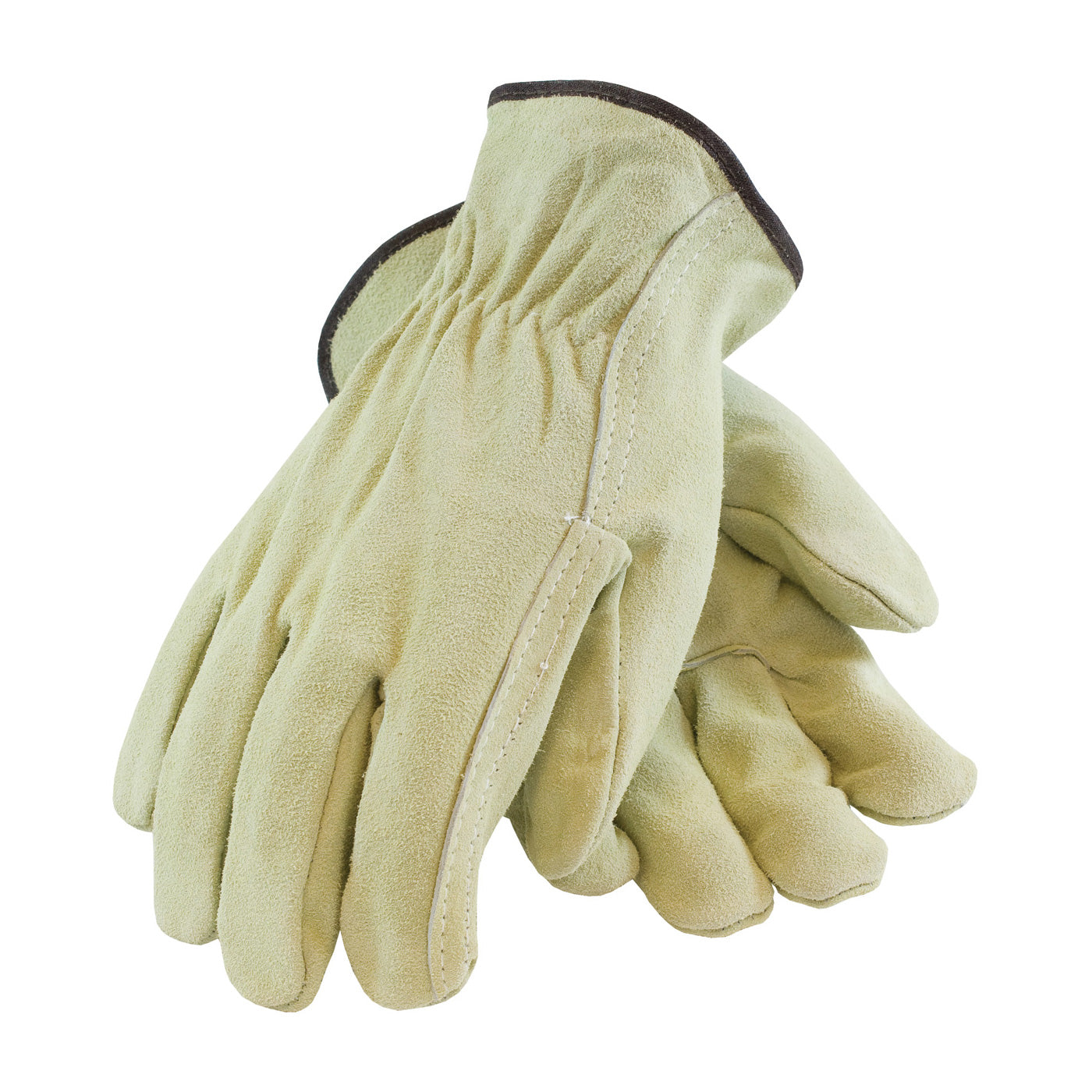 PIP® Regular Grade Split Cowhide Leather Drivers Glove - Straight Thumb