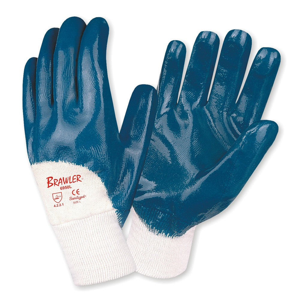 Cordova Brawler™ Premium Dipped Nitrile, Palm #6950L