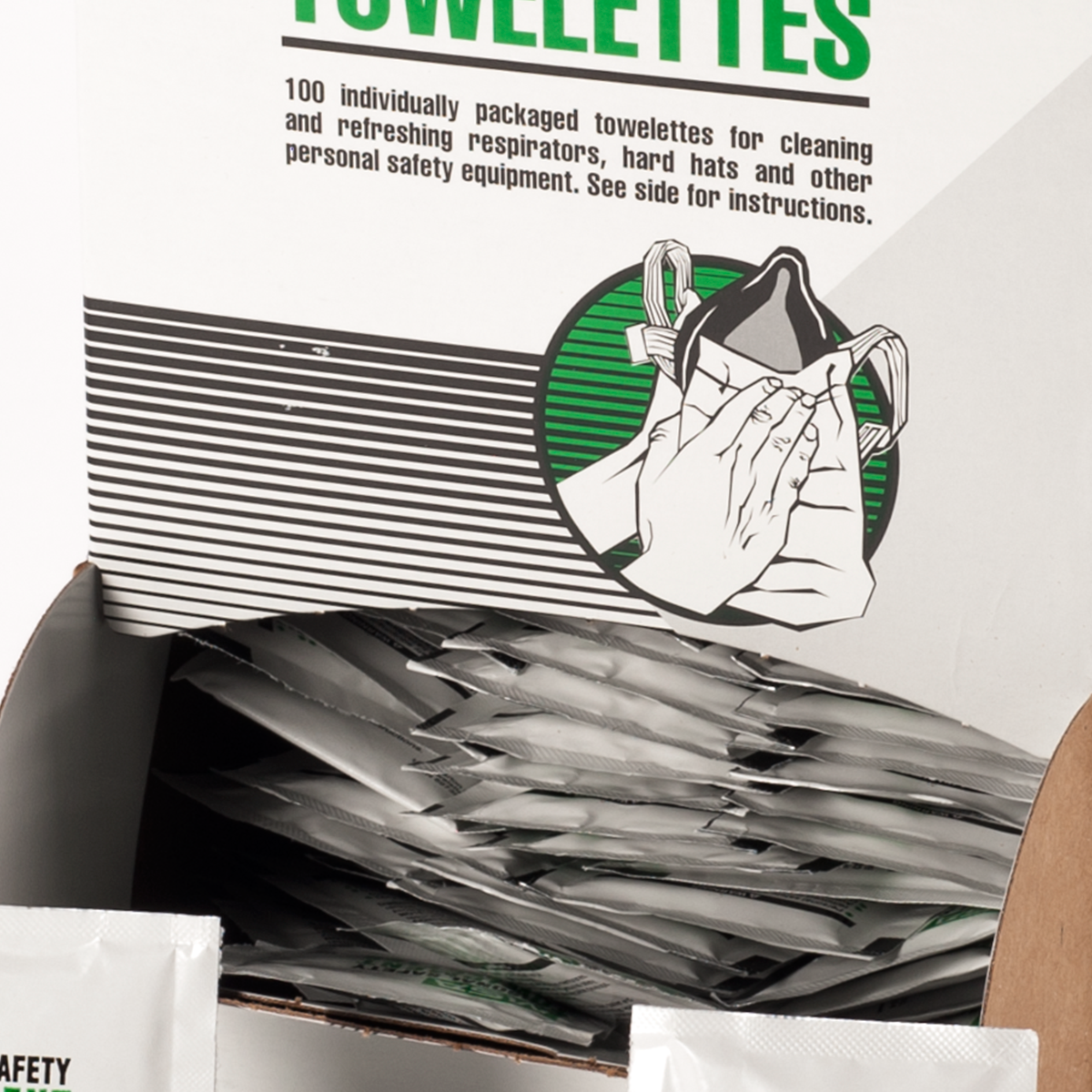 MSA Respirator Accessories - Towelettes, Box of 100, White