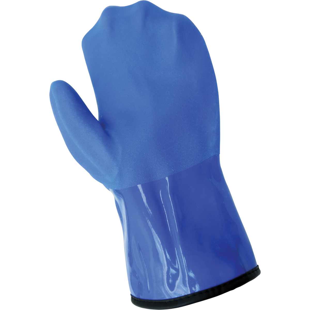 Global Glove GGS 8490MT Frogwear 12 Inch Blue Premium Super Flexible Triple Dipped Pvc Gloves - view 2