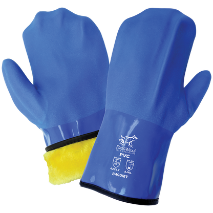 Global Glove GGS 8490MT Frogwear 12 Inch Blue Premium Super Flexible Triple Dipped Pvc Gloves - view 4
