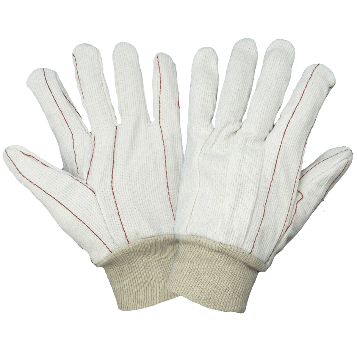 Global Glove GGS C18C 18-Ounce Bleached White Polyester/Cotton Gloves