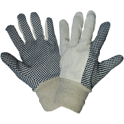 C80D1 PVC-Dotted Canvas Gloves - original manufacturer photo; Case of 300 pairs