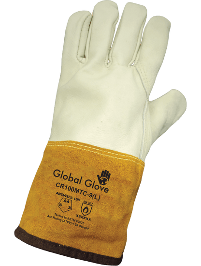 Premium CR100MTC Welding Gloves - cut level A4 - tan