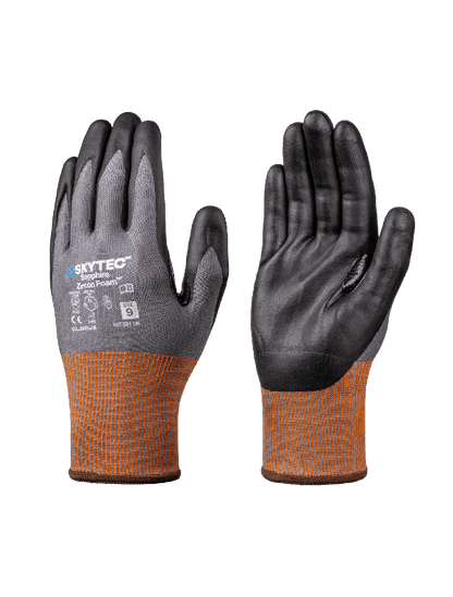 Sapphire Zircon Foam™ - SKG00104BB - Cut Resistant Gloves - cut level A4 - red