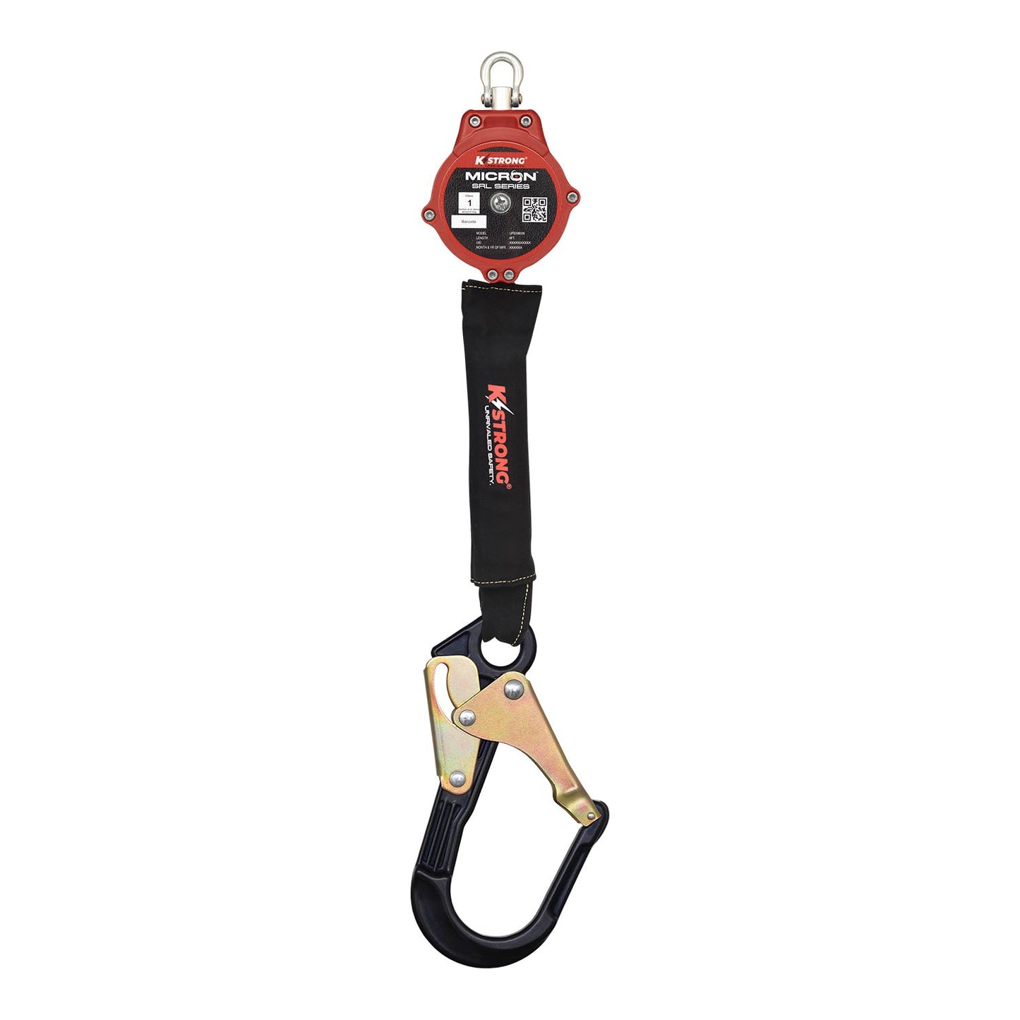KStrong® Micron™ 6 ft. Arc Flash Rated SRL-P with Aluminum Rebar Hook (ANSI) – Harness Connector Included