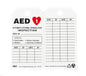 ZING Safety Tag Aed Inspection Tag 3X5.5 10/Pk - official Zing product image 1