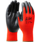 G-Tek®: Economy Seamless Knit Nylon Glove with Nitrile Coated Foam Grip on Palm & Fingers - 15 Gauge