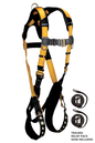 FallTech Journeyman Flex Steel 1D Standard Non-belted Full Body Harness, Tongue Buckle Leg Adjustment product image