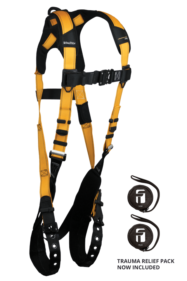 Journeyman Flex® Aluminum 1D Standard Non-belted Full Body Harness, Tongue Buckle Leg Adjustment