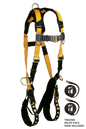 FallTech Journeyman Flex Steel 3D Standard Non-belted Full Body Harness, Tongue Buckle Leg Adjustment product image
