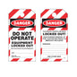 ZING Safety Tag - Do Not Operate/ Striped, 3X5.5 10/Pk - official Zing product image 1