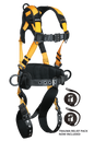 FallTech Journeyman Flex Aluminum 3D Construction Belted Full Body Harness, Tongue Buckle Leg Adjustment product image