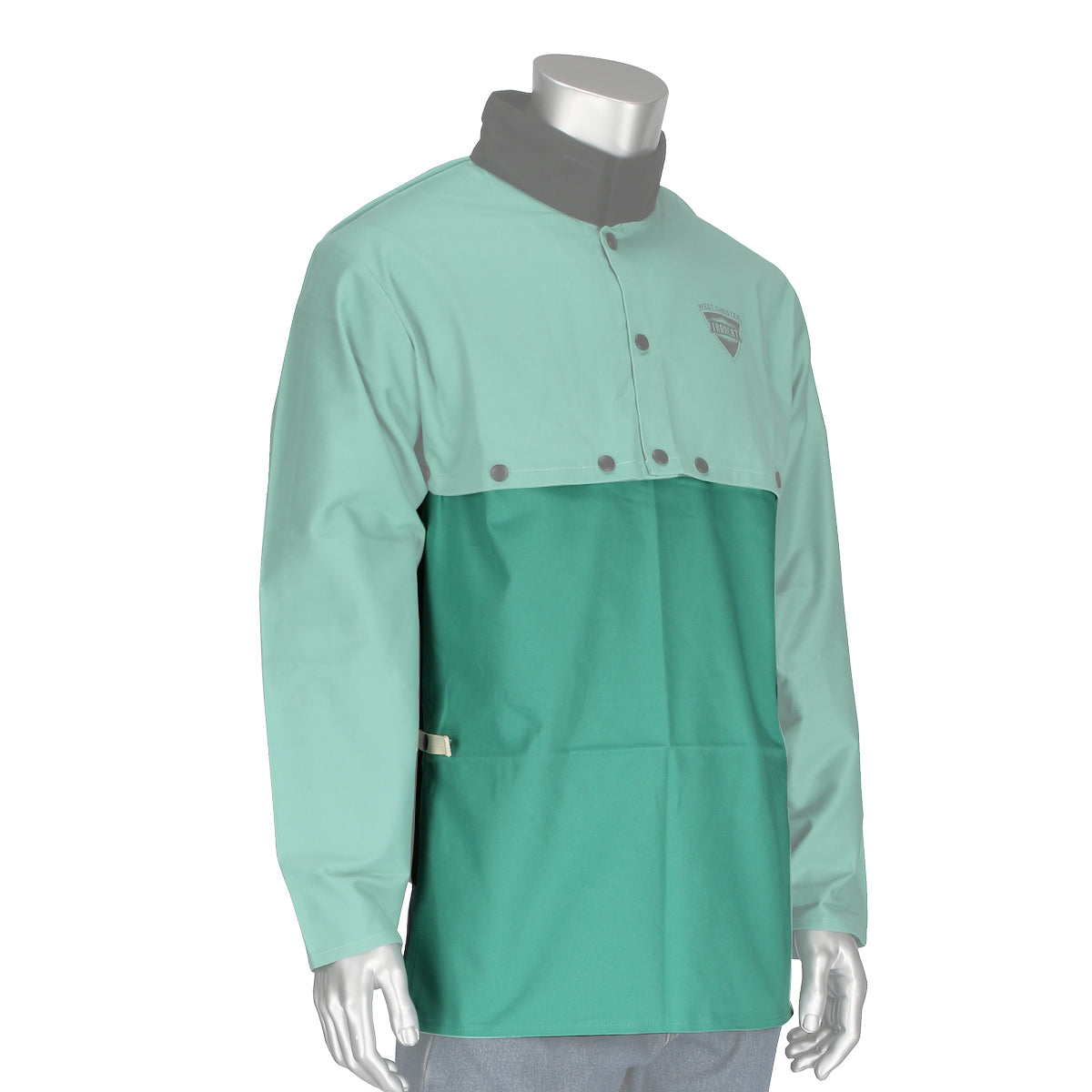 PIP Ironcat 7052 FR Treated 100% Cotton Sateen Bib Apron for Cape Sleeve