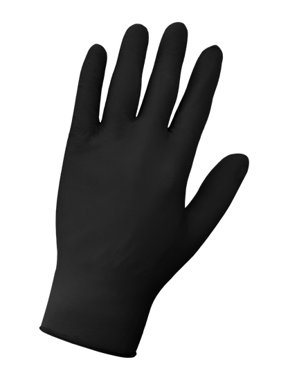 Nitrile, 705BPFE Disposable Gloves - nitrile - black