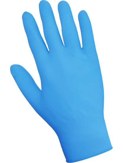 Global Glove - 705PFE - Disposable Gloves - nitrile coating - blue
