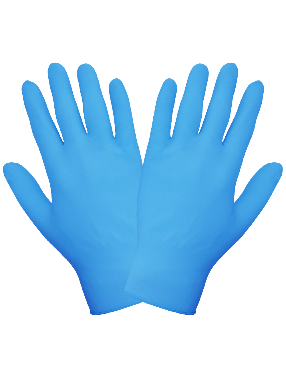 Global Glove - 705PFE - Disposable Gloves - nitrile coating - blue
