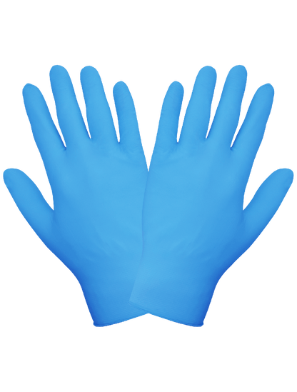Global Glove - 705PFE - Disposable Gloves - nitrile coating - blue