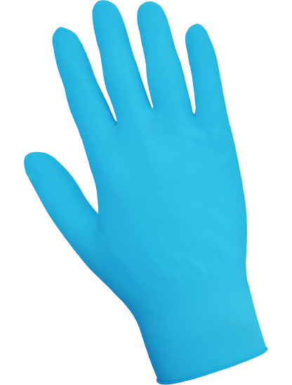 Global Glove - 705PF - Disposable Gloves - nitrile coating - blue