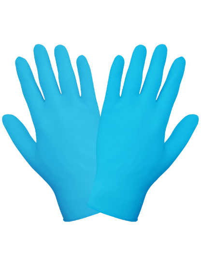 Global Glove - 705PF - Disposable Gloves - nitrile coating - blue