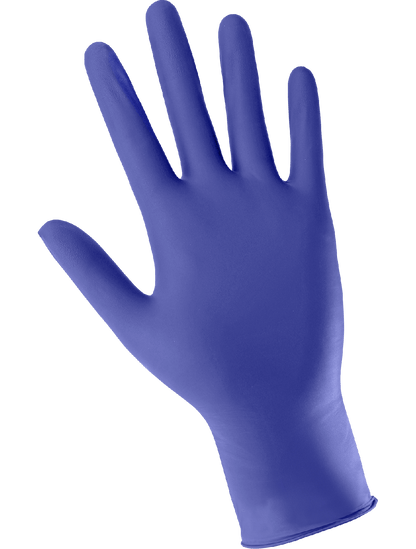 Global Glove - 705VPF - Disposable Gloves - nitrile coating - blue
