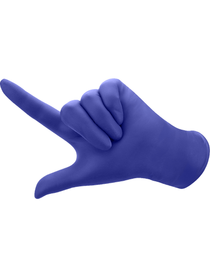 Global Glove - 705VPF - Disposable Gloves - nitrile coating - blue
