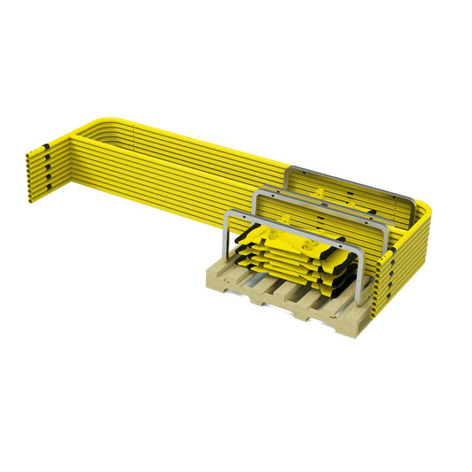 Tie Down 70762 Stack Pallet Kit - 11 Yellow 10 ft. Guardrails & 12 Socket Bases
