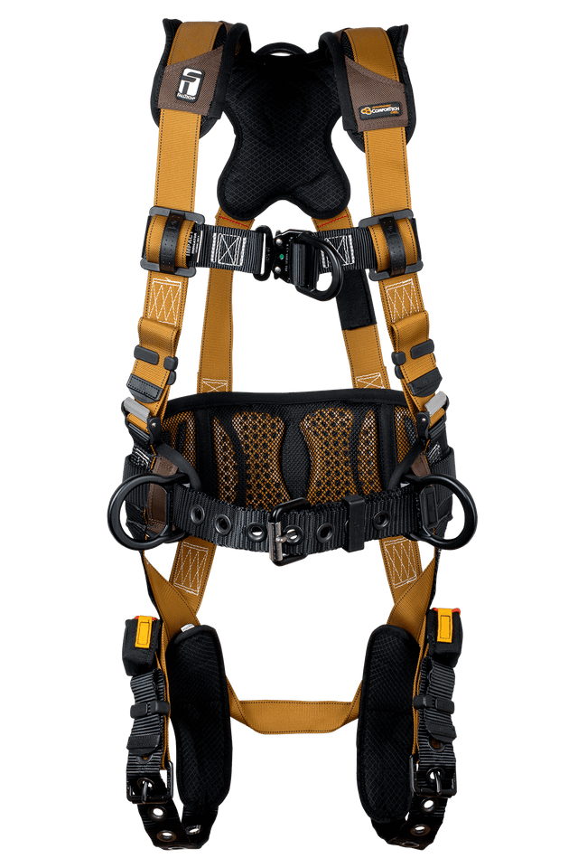 Advanced ComforTech® Gel 4D Construction Climbing Full Body Harness, Tongue Buckle Leg Adjustment