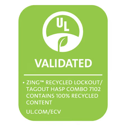 ZING Lockout Tagout Hasp - Tag Combo