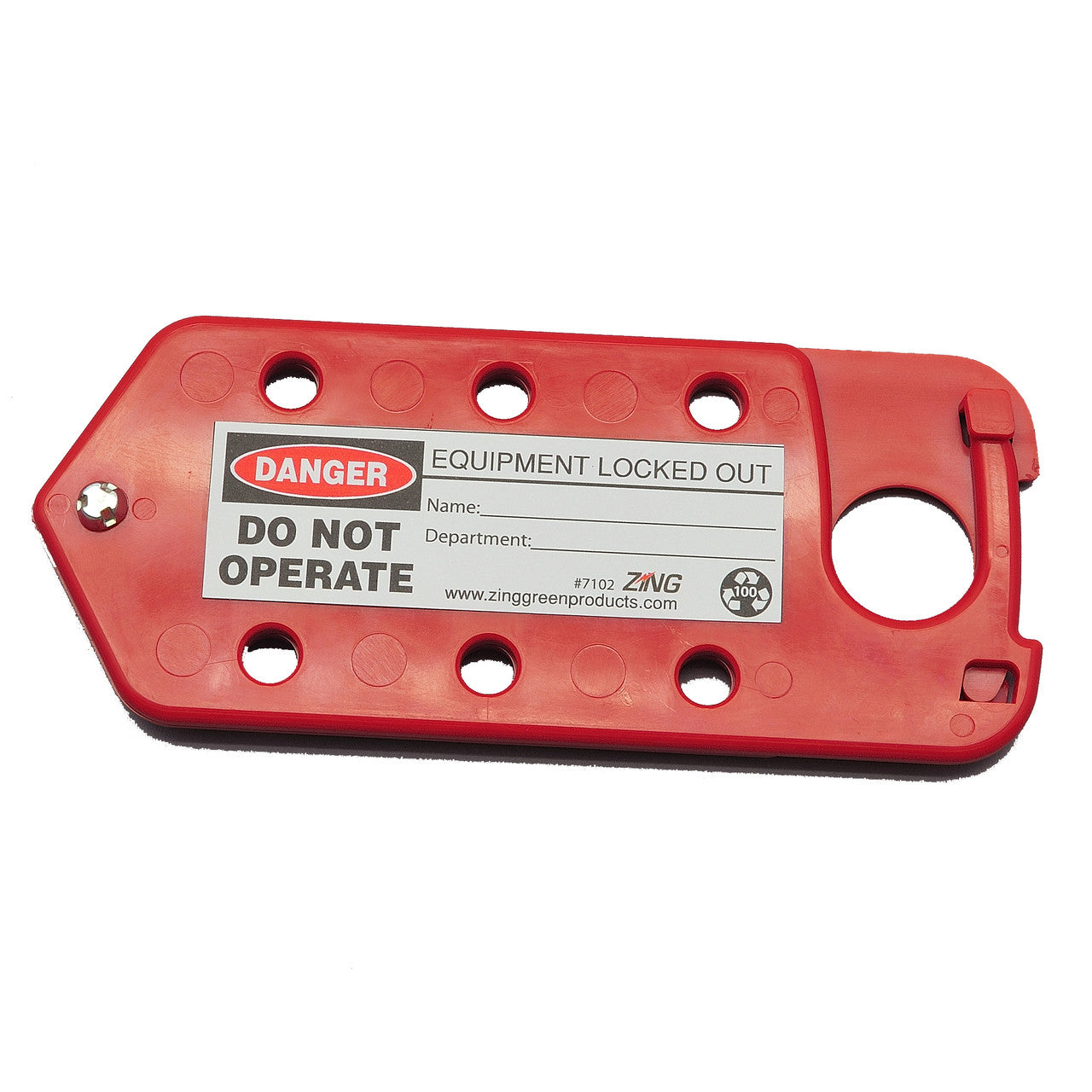 Hasp-Tag Combination Lockout
