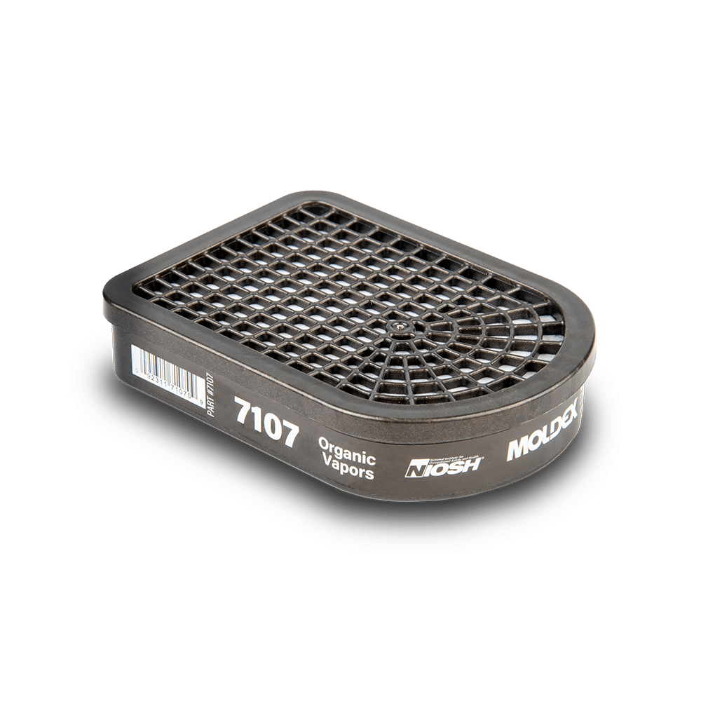 Semi-Rectangular Organic Vapor Cartridges For 7000/7800/9000 Series Respirators - Moldex 7107