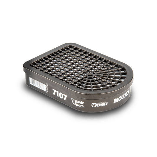 Semi-Rectangular Organic Vapor Cartridges For 7000/7800/9000 Series Respirators - Moldex 7107