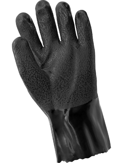 Global Glove - 710R - Chemical Handling Gloves - pvc coating - black