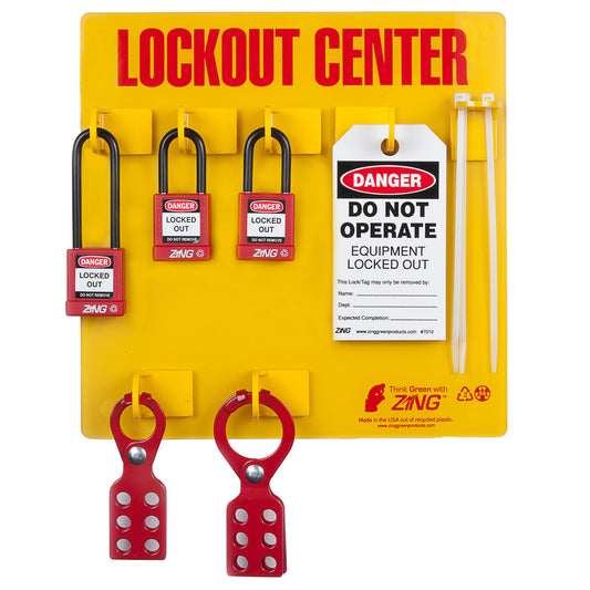 ZING Lockout Tagout Station - 3 Padlocks - official Zing product image 1
