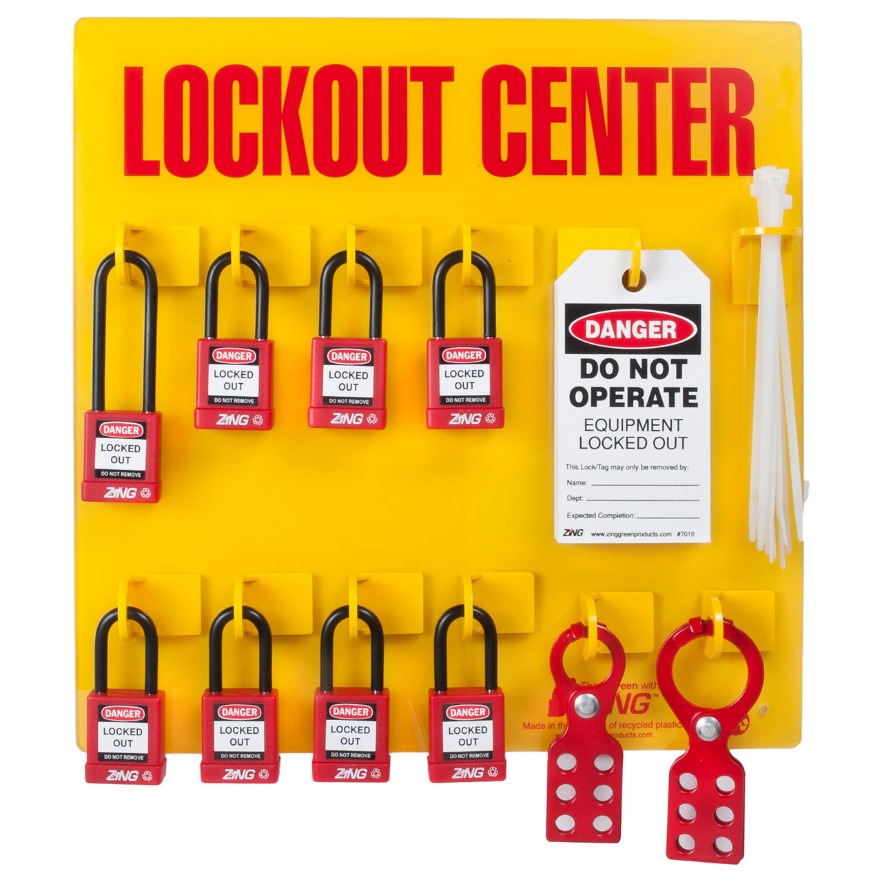 ZING Lockout Tagout Station - 8 Padlocks - official Zing product image 1
