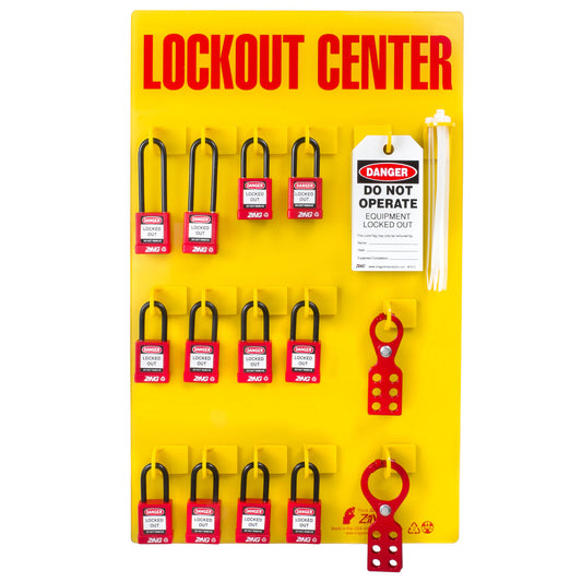 ZING Lockout Tagout Station - 12 Padlocks - official Zing product image 1