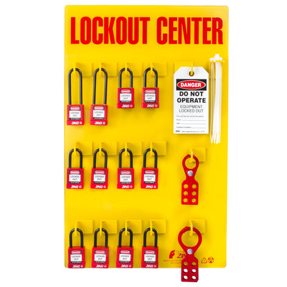 ZING Lockout Tagout Station - 12 Padlocks - 7115