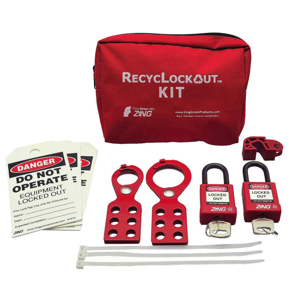 ZING Lockout Tagout Kit - 11 Components, General - official Zing product image 1