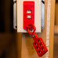 Lockout Tagout Hasp, 1" Aluminum