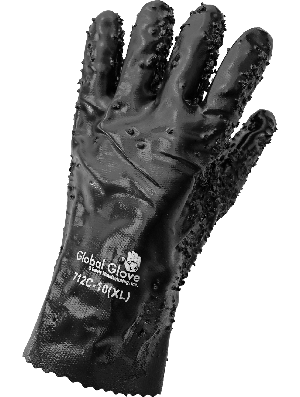 Global Glove - 712C - Coated Gloves - pvc coating - black