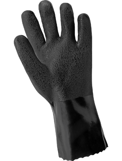 Global Glove - 712R - Chemical Handling Gloves - pvc coating - black