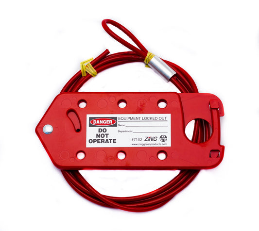 ZING Cable/Hasp Lockout Device - 6' - official Zing product image 1