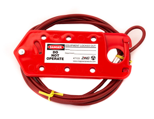 ZING Cable/Hasp Lockout Device - 10' - official Zing product image 1