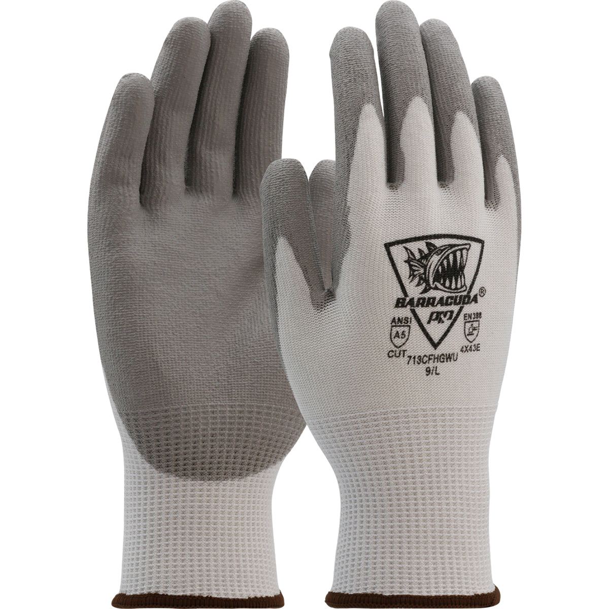 Barracuda® Seamless Knit Polykor Blended Glove with Polyurethane Coated Flat Grip