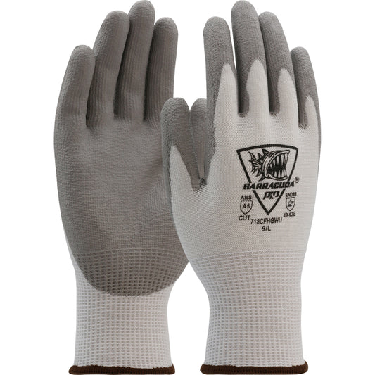 Barracuda® Seamless Knit Polykor Blended Glove with Polyurethane Coated Flat Grip